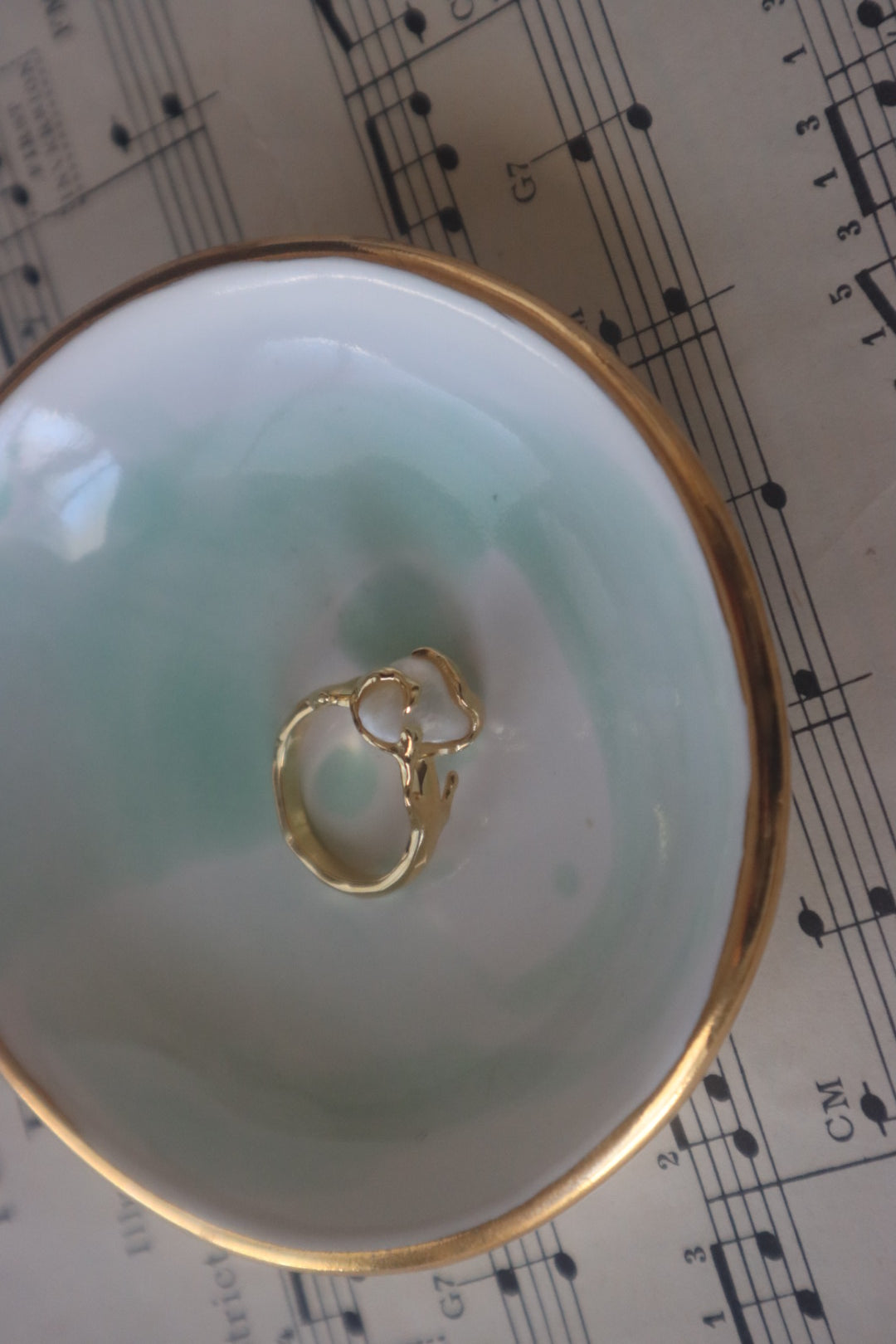 Fresh water pearl ring