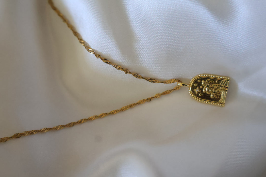 Golden Palm Necklace