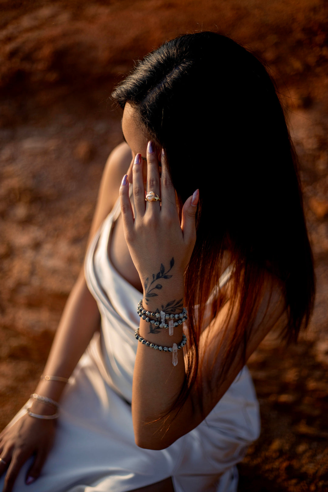 Dalmation jasper bracelet