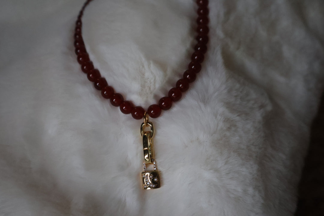 Crimson Eclipse Necklace