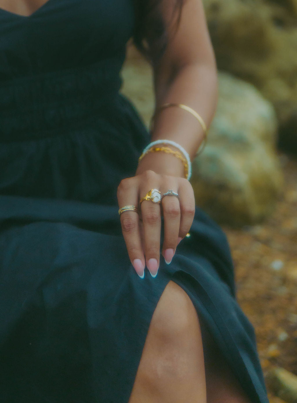 Fresh water pearl ring